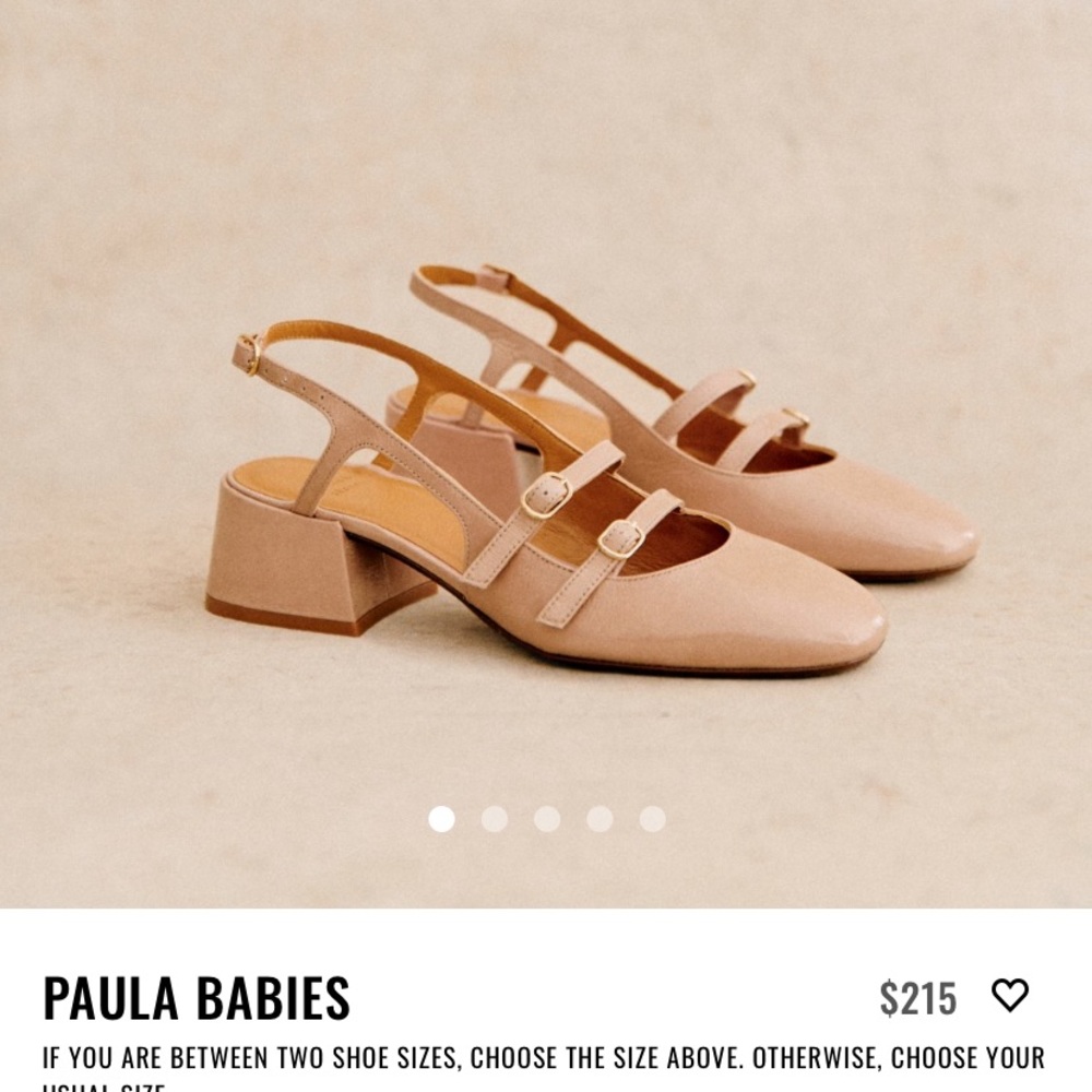 Sézane Paula Babies ballet flats with a slight heel